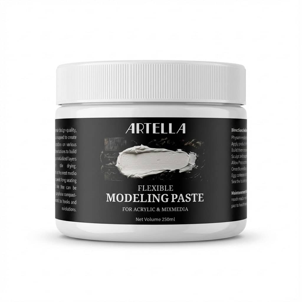 Artella Flexible Modeling Paste 250g Artella Flexible Modeling Paste 250g for canvas texture art in Pakistan
