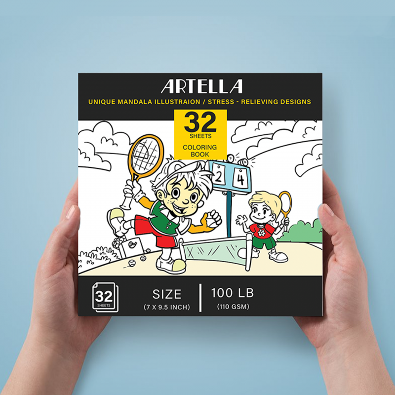 Artella Kids Coloring Book with 32 Art Design