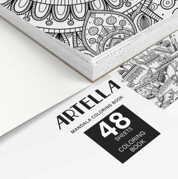 Artella Mandala Art Coloring Book 48 Design 2023