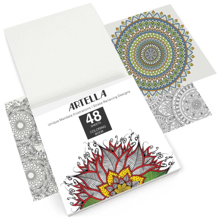 Artella Mandala Art Coloring Book 48 Design 2023