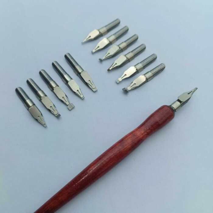 Artists Calligraphy Nibs Set 12pcs With Holder