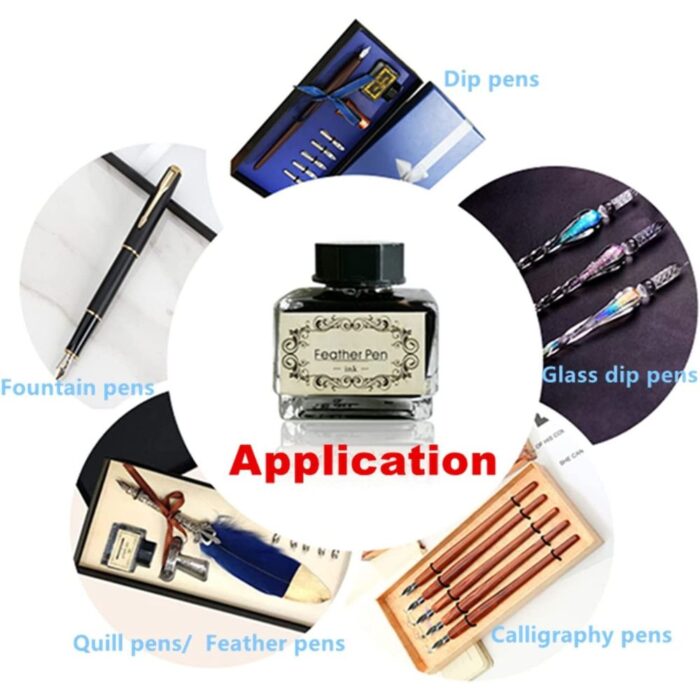 Calligraphy Feather Pen Ink 15ML