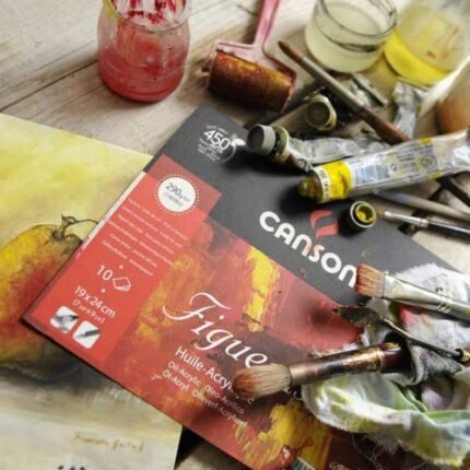 Canson Figueras Spiral Canvas Pads For Oil & Acrylic 10 Sheets - 290Gsm