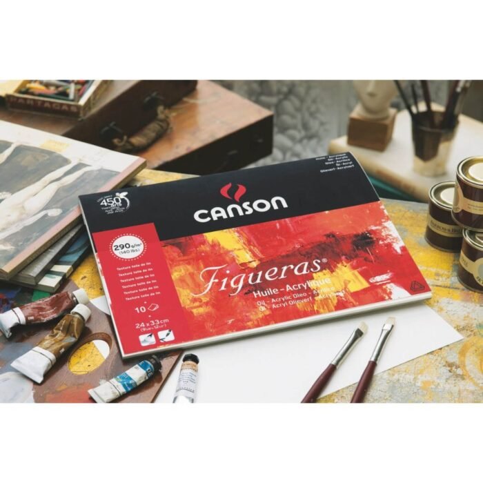 Canson Figueras Spiral Canvas Pads For Oil & Acrylic 10 Sheets - 290Gsm