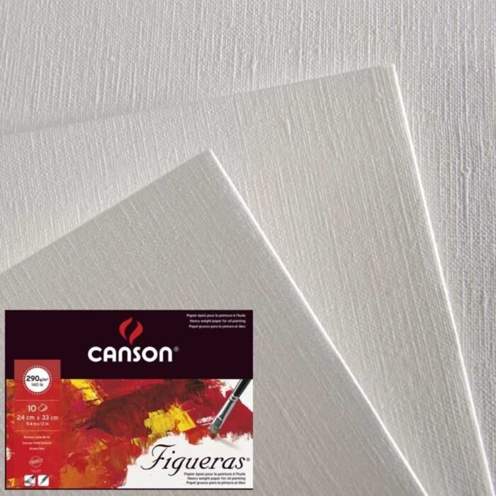 Canson Figueras Spiral Canvas Pads For Oil & Acrylic 10 Sheets - 290Gsm