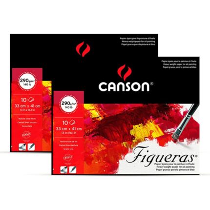 Canson Figueras Spiral Canvas Pads For Oil & Acrylic 10 Sheets - 290Gsm