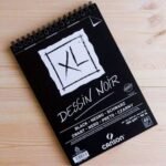 Canson XL Black Paper Sketch Pad 40 Sheet 150Gsm