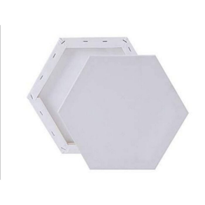 Canvas Board Hexagon Shape ( Approx Sizes )