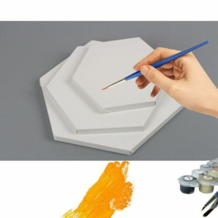 Canvas Board Hexagon Shape ( Approx Sizes )