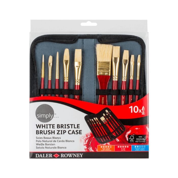 Daler Rowney Bristle Hair Oil Brushes Set