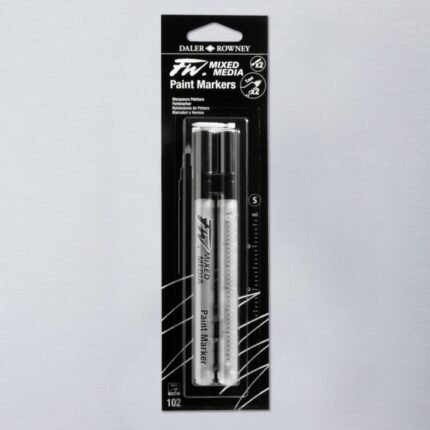 Daler Rowney Fw Mixed Media Refillable Paint Marker Set 2 NIBS 1MM