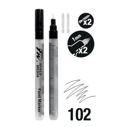 Daler Rowney Fw Mixed Media Refillable Paint Marker Set 2 NIBS 1MM