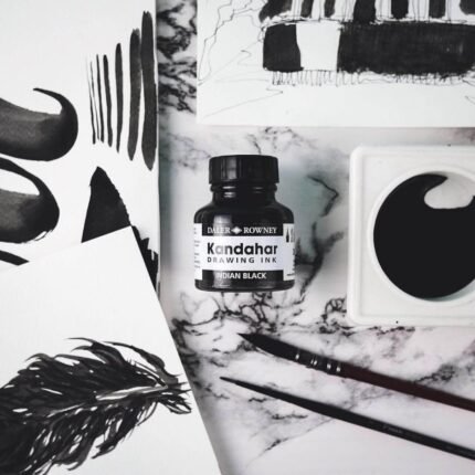 Daler Rowney Kandahar Indian Ink Black 28ml