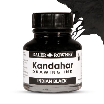 Daler Rowney Kandahar Indian Ink Black 28ml