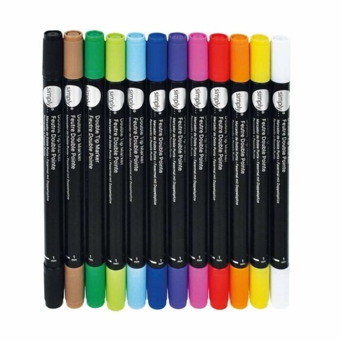 Daler-Rowney Simply Dual Tip Artist Markers (Pack of 12)