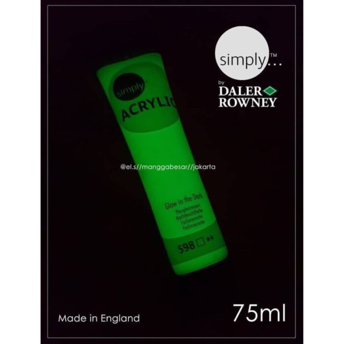 Daler Rowney Simply Glow In Dark Acrylic Tubes 75ml