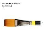 Daler Rowney System 3 Long Handle Flat Paint Brushes