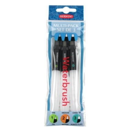 Derwent Multi Water Brush Pen Set 3 Pcs