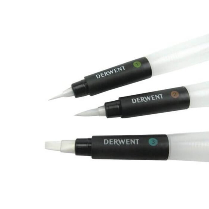 Derwent Multi Water Brush Pen Set 3 Pcs