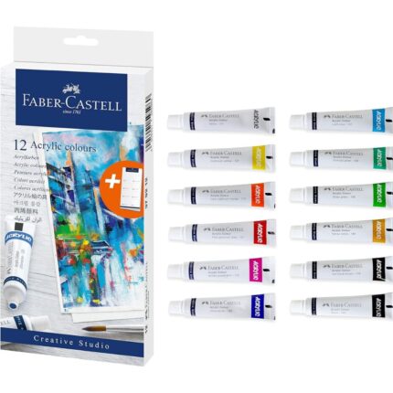 Faber Castell Acrylic Colour Pack of 12 12ml