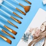 Fine Detail Mix Artist Brushes Set Of 10 Pcs