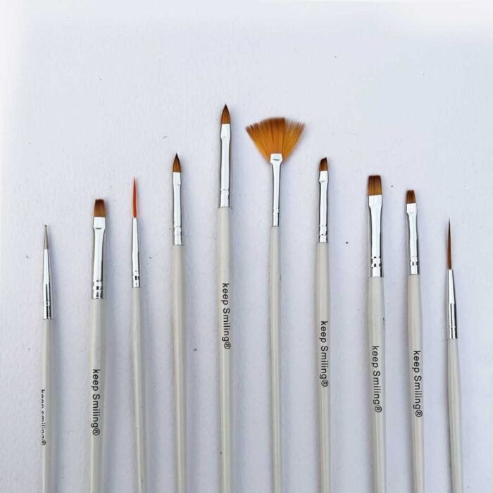 Keep Smiling Fine Detailing Brush Set of 10