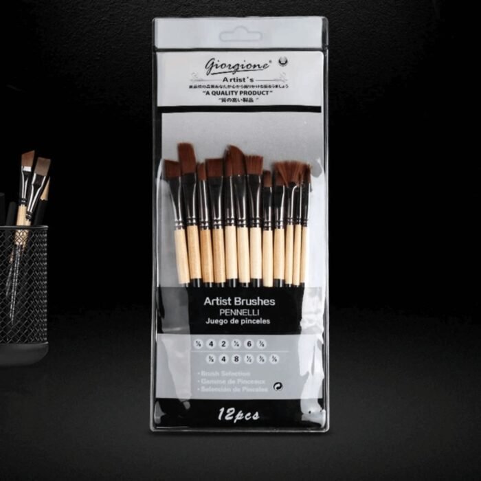 Giorgione Artist Mix Brush Set Pack Of 12