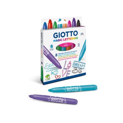 Giotto Turbo Magic Lettering Marker 8 pcs set