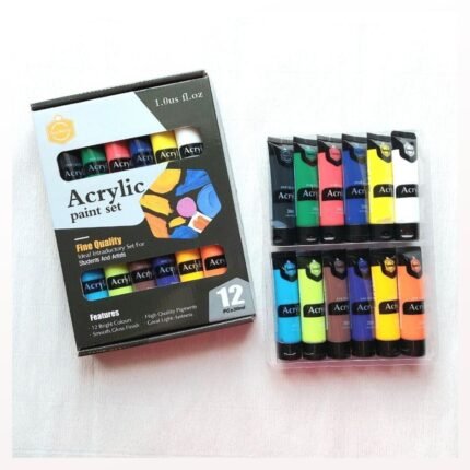 Keep Smiling Acrylic Paint Pack Of 12 30ml