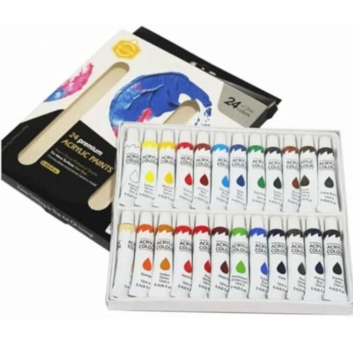 Keep Smiling Acrylic Paints Pack Of 24 12ml Tube