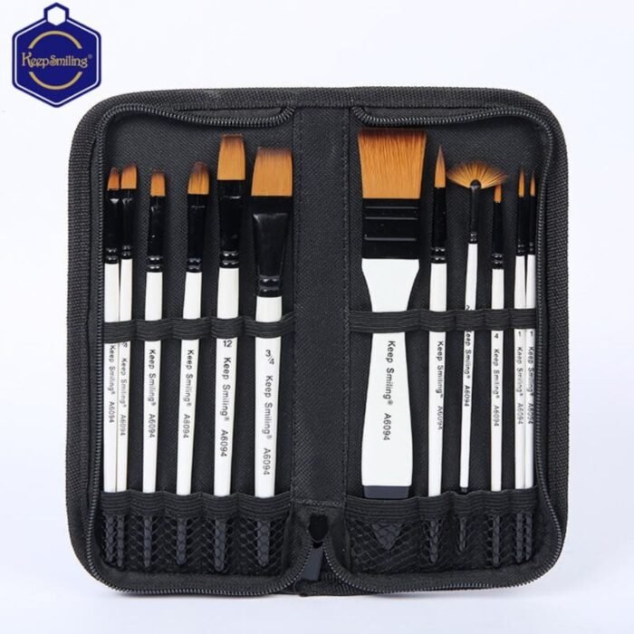 Keep Smiling Artist Value Paint Brush Set of 12 Pcs