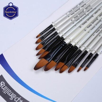 Keep Smiling Filbert Brush Set 12 Pcs