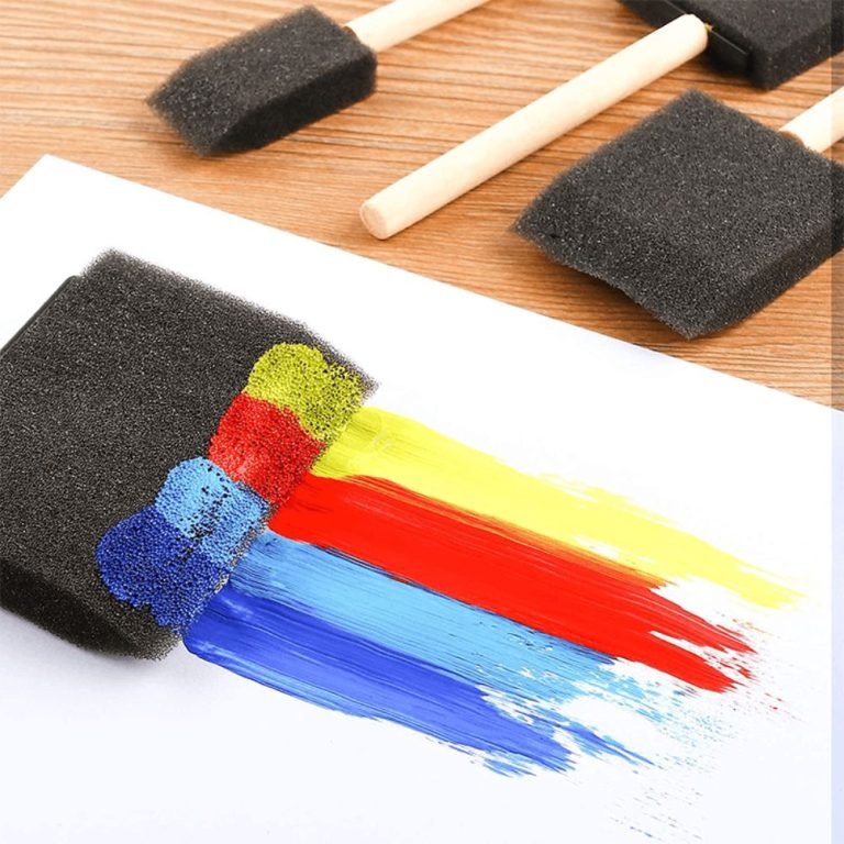 Keep Smiling Foam Paint Brushes Set Of 5 Pcs