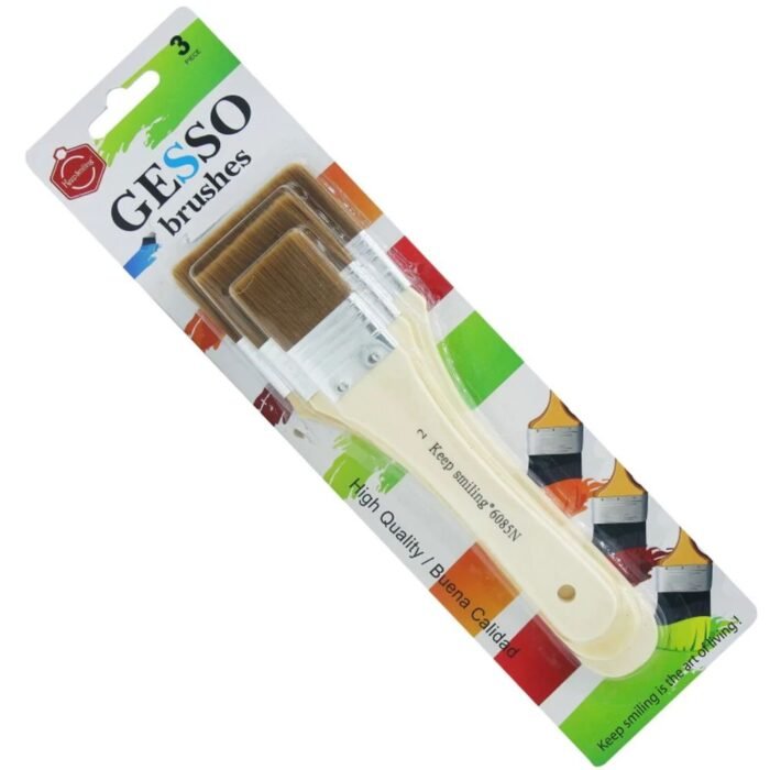 Keep Smiling Gesso Brush Set of 3