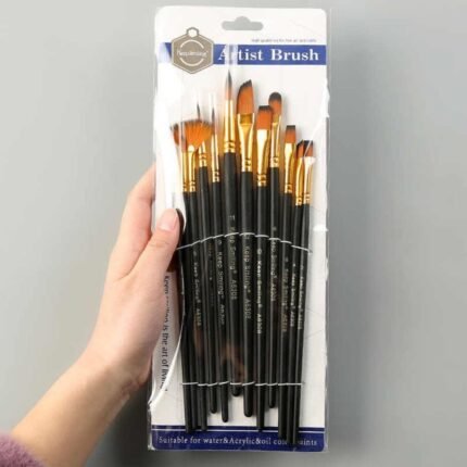 Keep Smiling Mix Artist Paint Brush Set Of 12