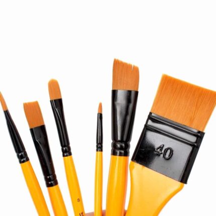 Keep Smiling Mix Paint Brush Set Of 6