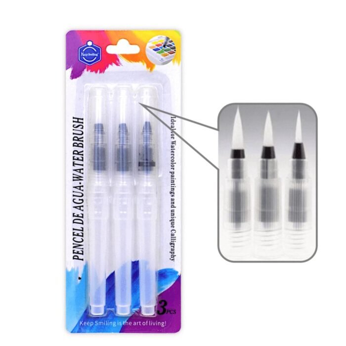 Keep Smiling Water Brush Pen Set Of 3 Pcs