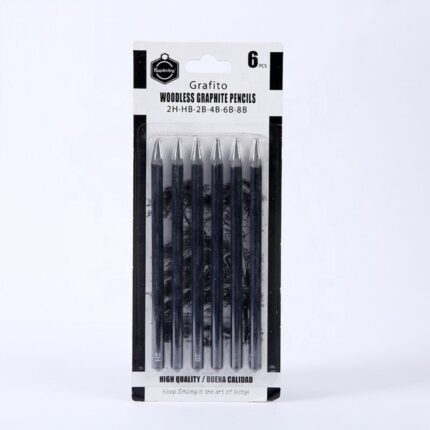 Keep Smiling Woodless Graphite Pencils Set of 6