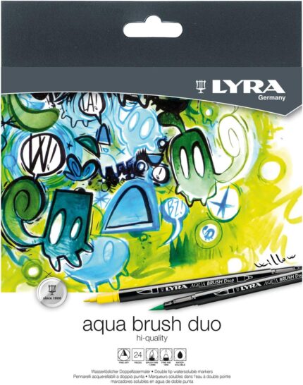 Lyra Aqua Watercolor Dual Brush Pen Pack of 12