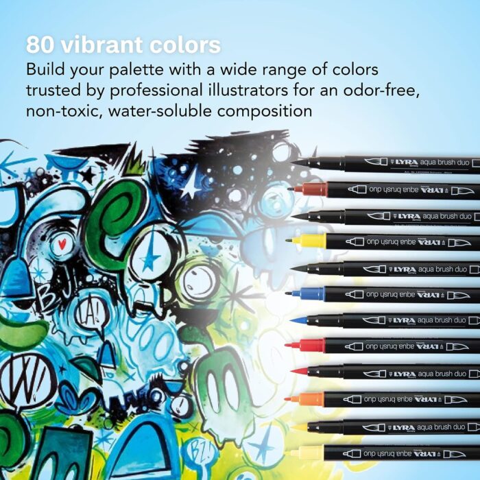 Lyra Aqua Watercolor Dual Brush Pen Pack of 12