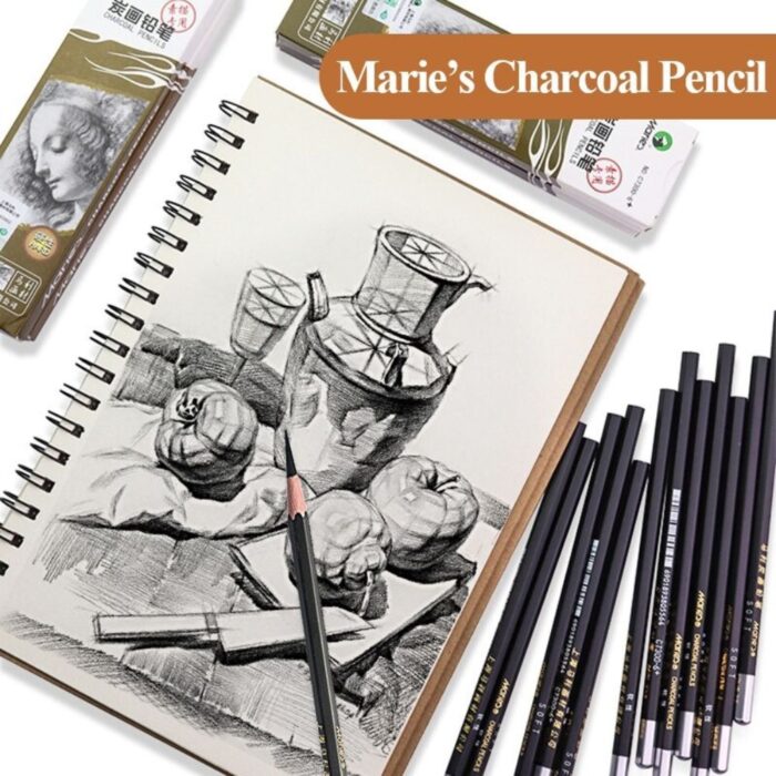 Maries Charcoal Pencil 4pcs