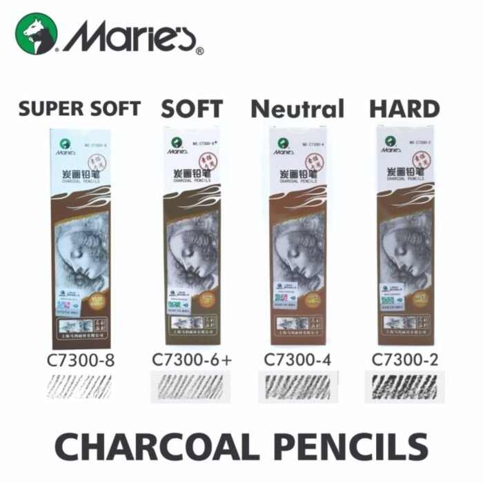 Maries Charcoal Pencil 4pcs