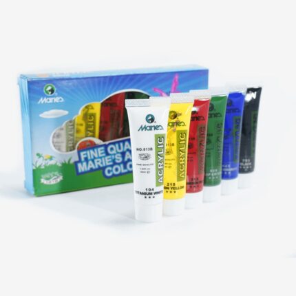 Maries Fine Quality Acrylic Paints Pack Of 6 30ml
