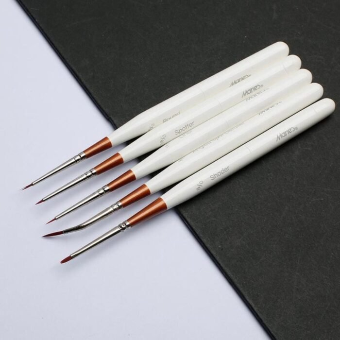 Maries Mini Nylon Fine Line Paint Brush 5 Pcs Set