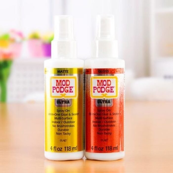 Mod Podge Ultra Gloss & Matt Glue In Spray Bottles of 118ml