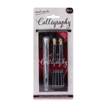 Mont Marte 2 Nib Calligraphy Set of 8pcs