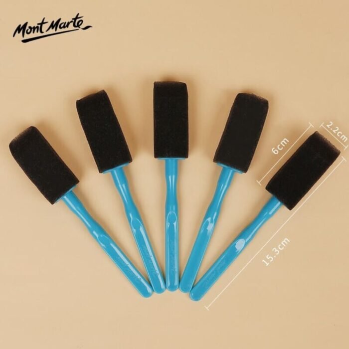 Mont Marte Discovery Foam Brush Set Of 5