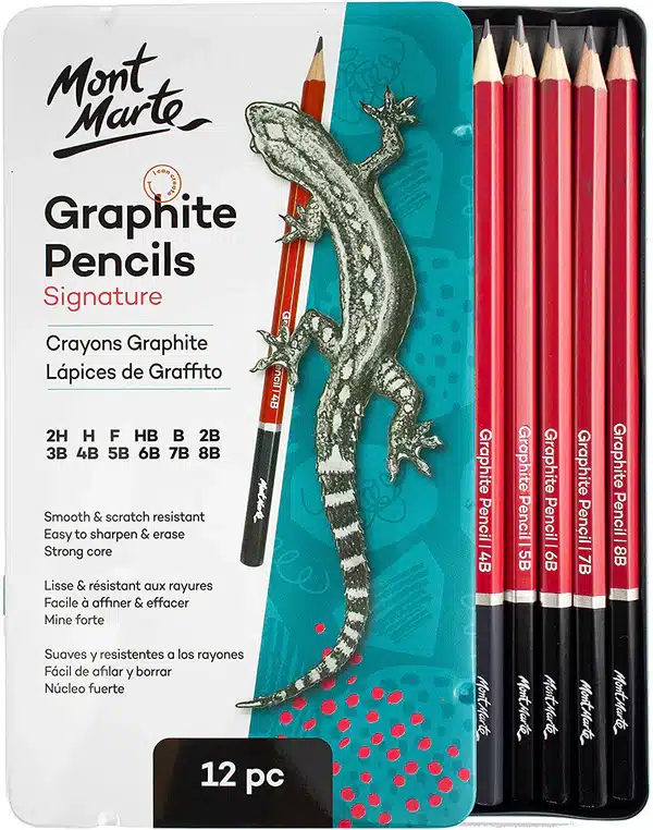 Mont Marte Graphite Pencil Set of 12 1 Mont Marte Graphite Pencil Set of 12