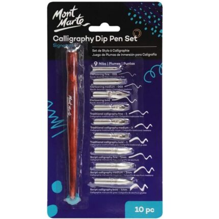 Mont Marte Signature Calligraphy Dip Pen Set Of 10
