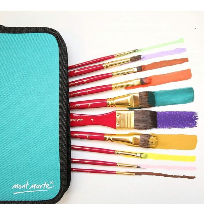 Mont Marte Watercolor Paint Brush Set Of 11